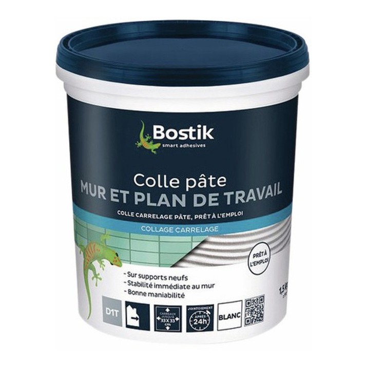 Bostik Colle carrelage mur et plan de travail 1,5kg