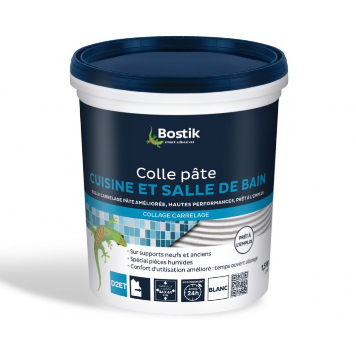 Bostik Colle carrelage cuisine et salle de bain 1,5kg