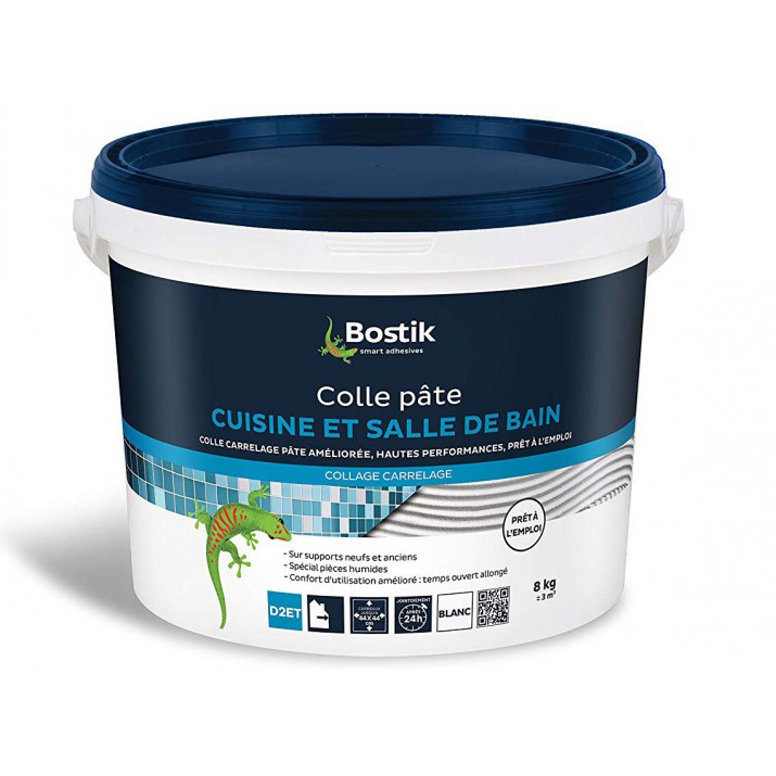 Bostik Colle carrelage cuisine et salle de bain 8kg