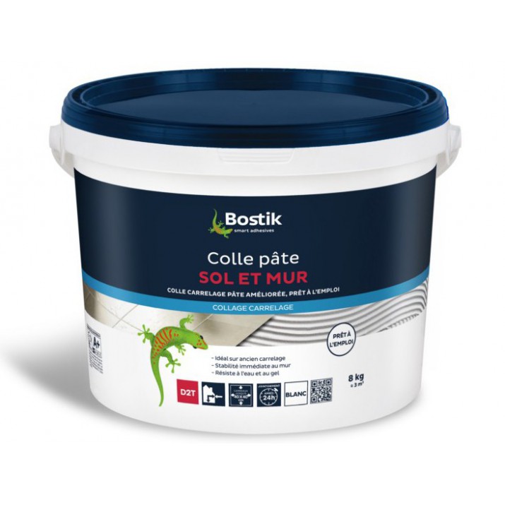 Bostik Colle carrelage sol et mur 8kg
