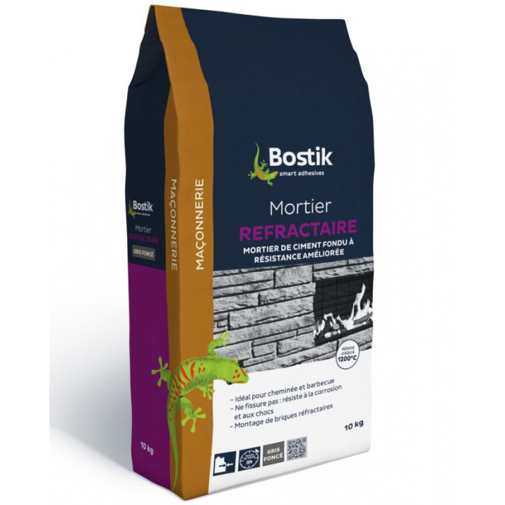 Bostik Mortier réfractaire 10kg