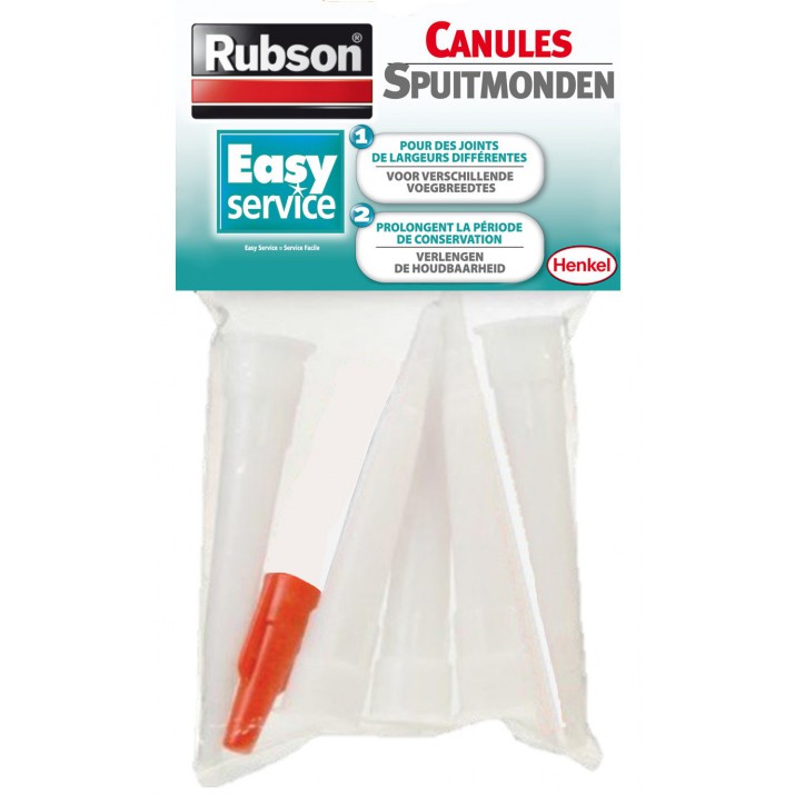 Lot de 5 canules pour mastics
