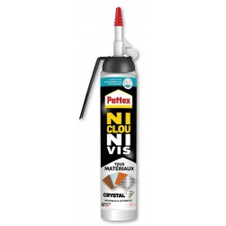 Pattex Ni Clou Ni Vis Crystal gachette intégrée 210g