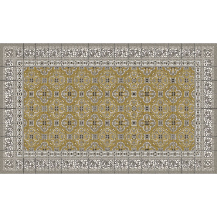 Tapis Intérieur Anti Dérapant et Absorbant Mozaic Yel 45X75cm
