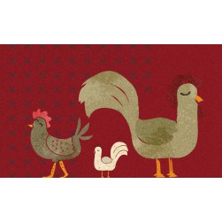 Tapis Intérieur Anti Dérapant et Absorbant Poulette 45X75cm