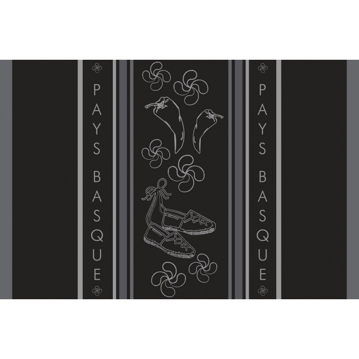 Tapis Intérieur Anti Dérapant et Absorbant Basque Attabal 40X60cm
