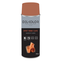 Delkolor Peinture Effet Terre Cuite en Aérosol - 400ml