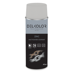 Delkolor Peinture Spéciale Zinc en Aérosol - 400ml
