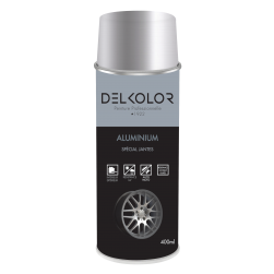 Delkolor Peinture Aluminium Spéciale Jantes en Aérosol - 400ml