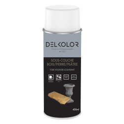 Delkolor Sous Couche Spéciale Bois Pierre et Plâtre en Aérosol 400ml