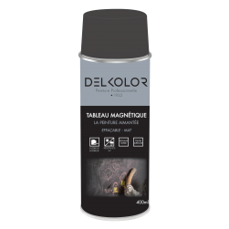 Delkolor Peinture Tableau Magnétique Noir en Aérosol - 400ml