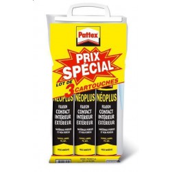Colle Pattex de fixation isoprène Neoplus Lot de 3x345g
