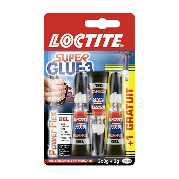 Super Glue 3 Power Flex 2x3g + 3g gratuit