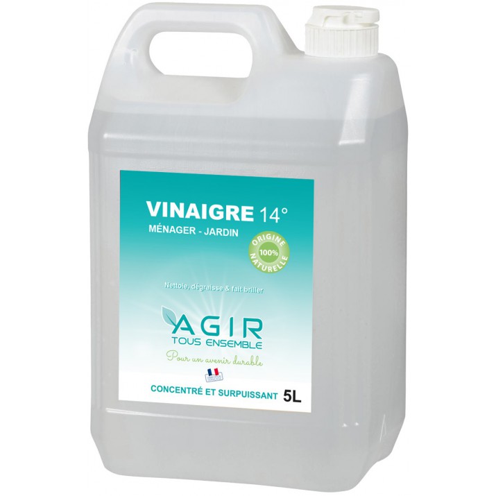 Vinaigre ménager et jardin 14 degrés 5L