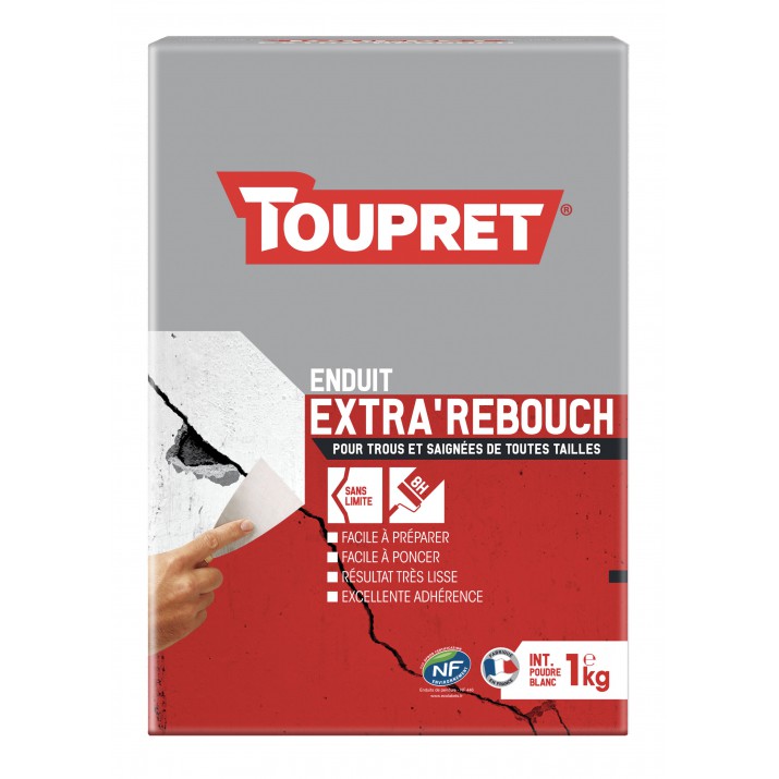 Toupret enduit de rebouchage Extra'Rebouch poudre sac de 1 kg