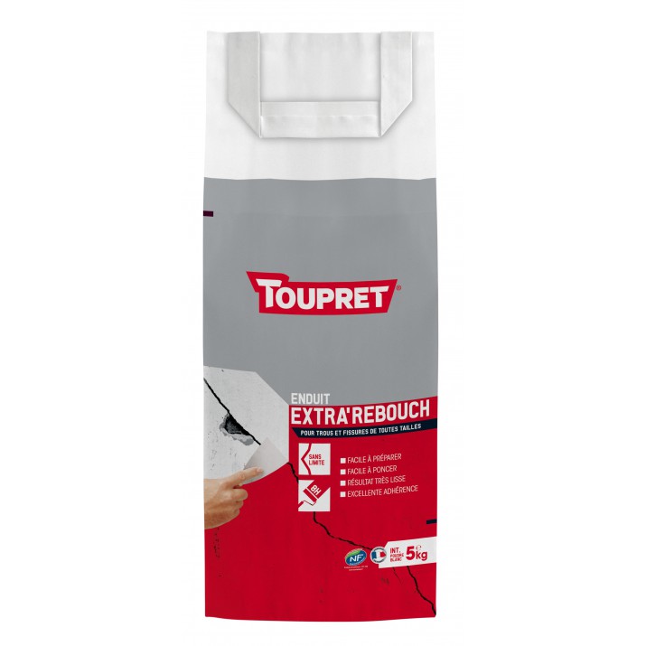 Toupret enduit de rebouchage Extra'Rebouch poudre sac de 5 kg