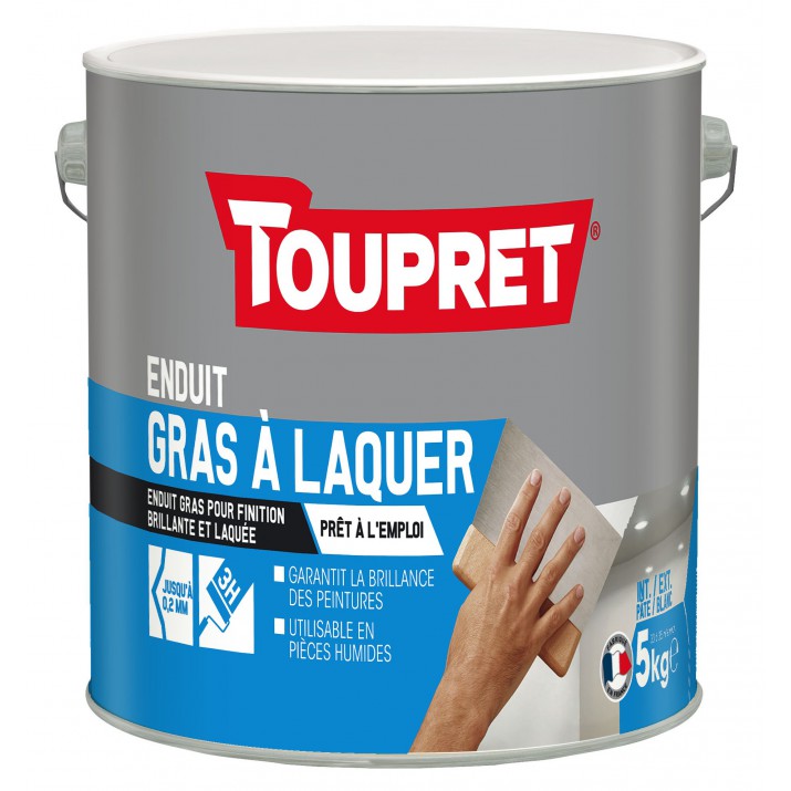 Toupret Enduit gras à laquer pâte 5 kg