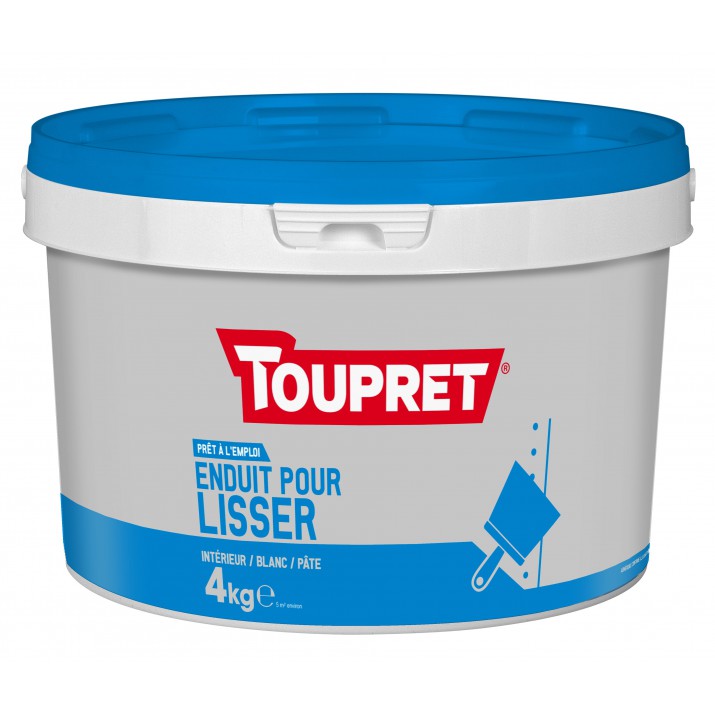 Toupret Enduit pour lisser pâte pot 4 kg