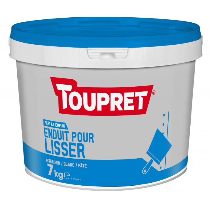 Toupret Enduit pour lisser pâte pot 7 kg