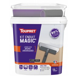 Toupret Kit enduit Magic'Murs Dégradés en pâte allégé 12kg