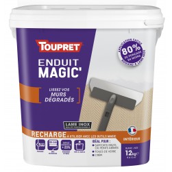 Toupret Recharge enduit Magic'Murs dégradés en pâte allégé 12kg