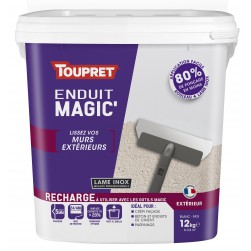 Toupret Recharge enduit Magic'Extérieur pâte en pot de 12kg