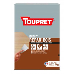 Toupret Enduit Repar'Bois en poudre 2 en 1 boite de 1 KG