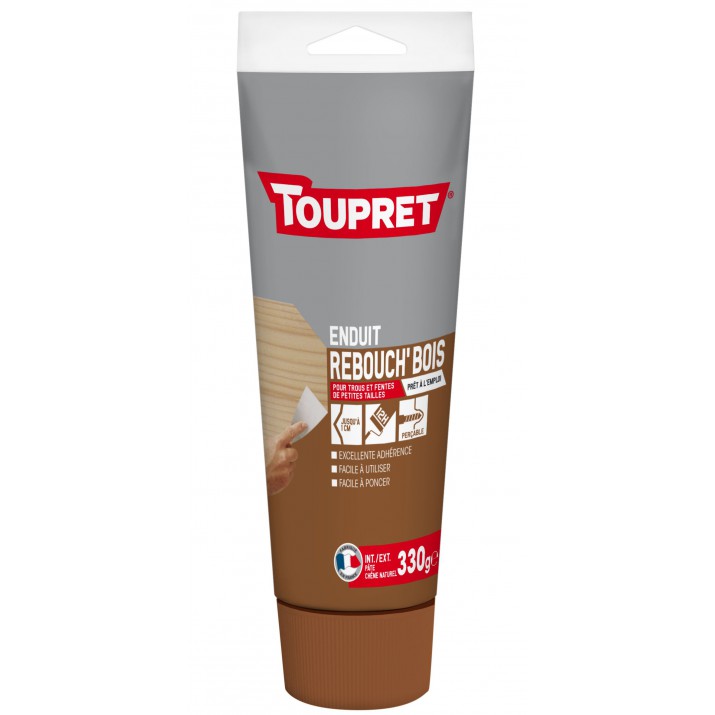 Toupret Enduit de rebouchage Rebouch'Bois en pâte tube 330 grammes