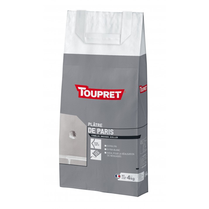 Toupret Plâtre de Paris en sac de 4kg