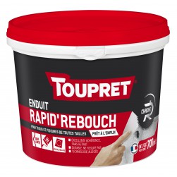 Toupret Enduit de rebouchage Rapid'Rebouch en pâte allégé 700 ml