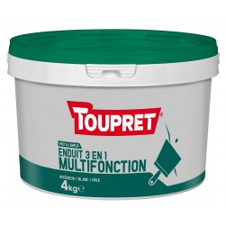 Toupret Enduit multifonction 3 en 1 pâte 4 kg