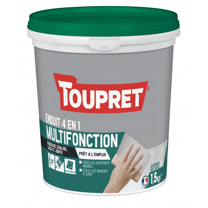 Toupret Enduit multifonction 4 en 1 pâte 1,5 kg