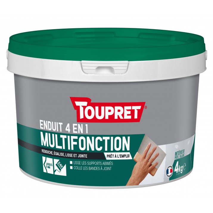 Toupret Enduit multifonction 4 en 1 pâte 4 kg