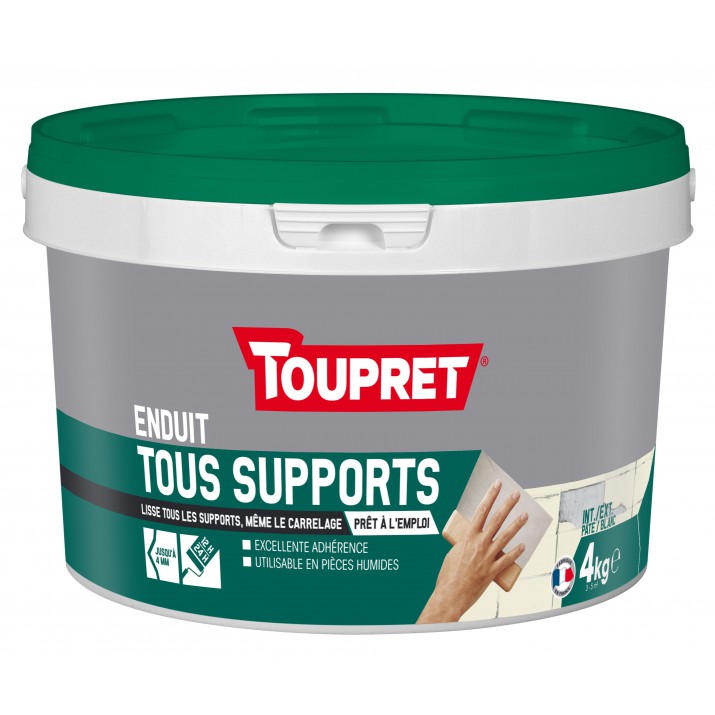 Toupret Enduit tous supports 3 en 1 pot 4 kg