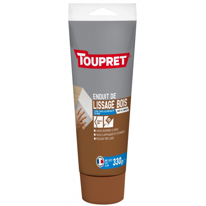 Toupret Enduit de lissage bois tube 330 gr