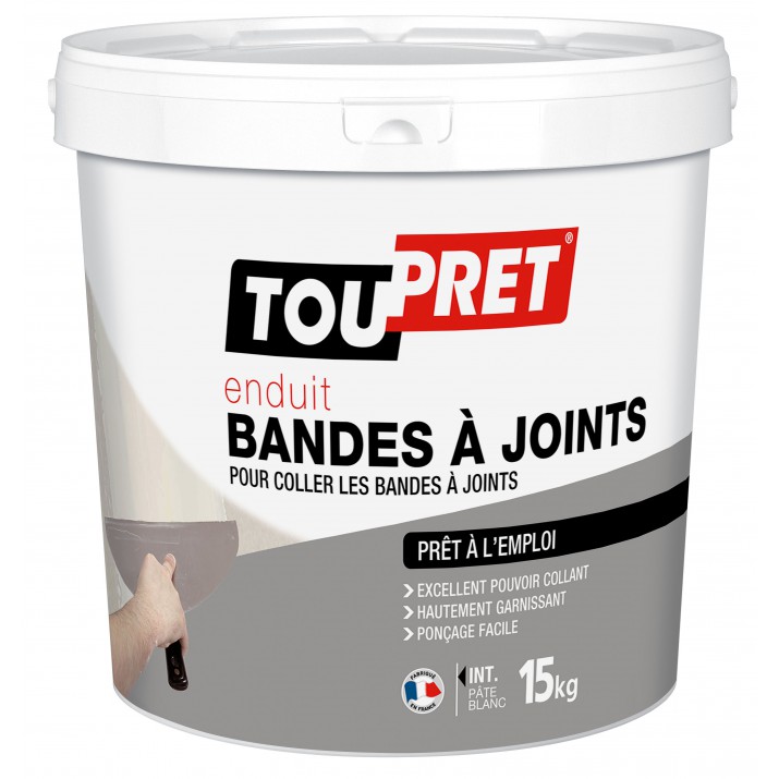 Toupret enduit bande à joint pâte 15kg