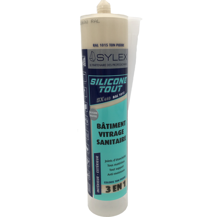 Mastic Sylex SX 640 Silicone 3 en 1 Silicone Tout 280ml