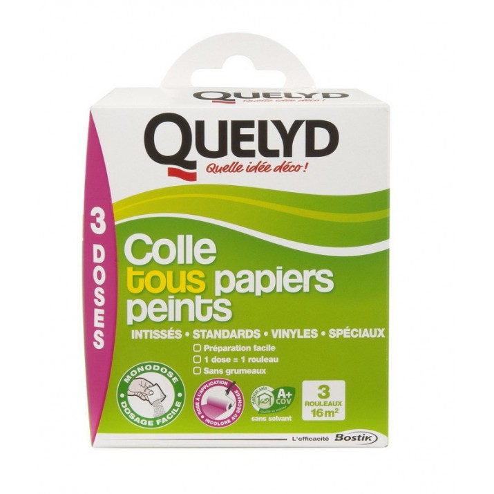 Colle tous papiers peints indicateur coloré en doses 150G